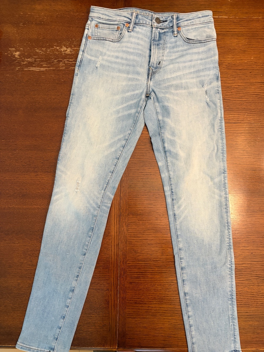 American Eagle Outfitters Faded Light Blue Skinny Jeans